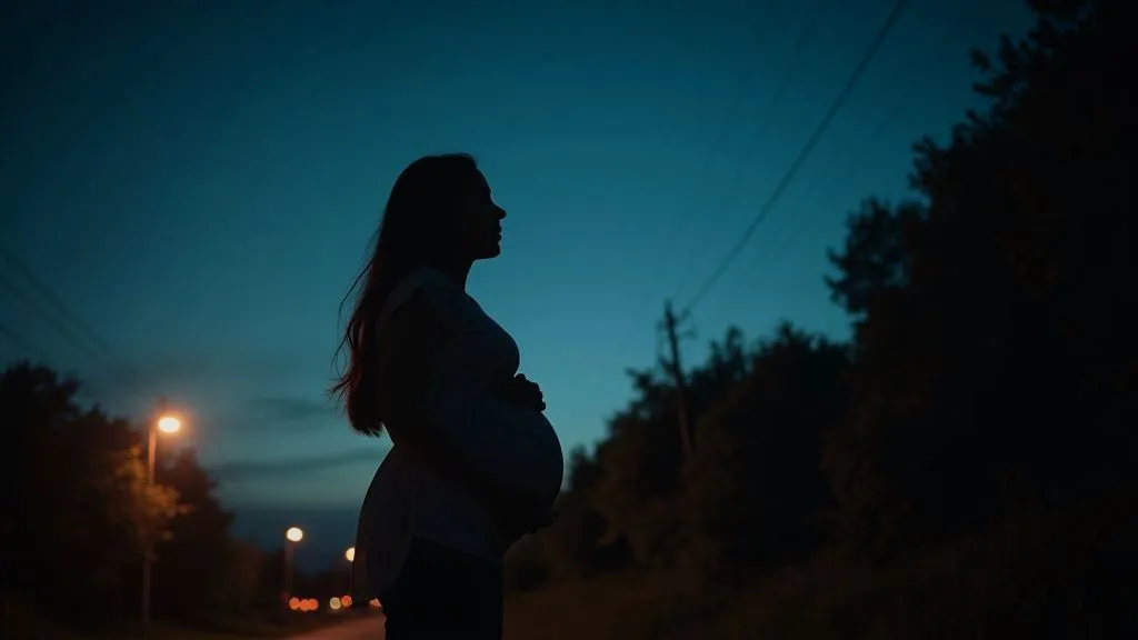 Pregnant woman reading a guide for pregnancy care